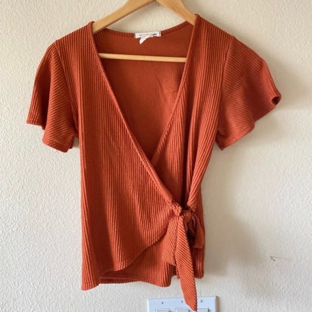 CAUTION TO THE WIND • Wrap Top